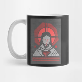 Jesus Christ Face and Eucharist symbol Mug